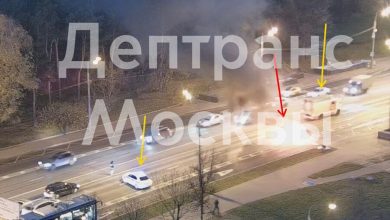 Фото - На юго-западе Москвы автомобиль загорелся на проезжей части
