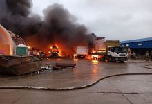 Фото - В Подмосковье при сливе топлива сгорел бензовоз и грузовой автосервис