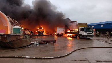 Фото - В Подмосковье при сливе топлива сгорел бензовоз и грузовой автосервис